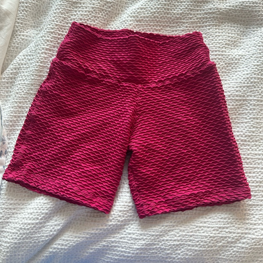 Booty by Brabants Textured Pink Bike Shorts